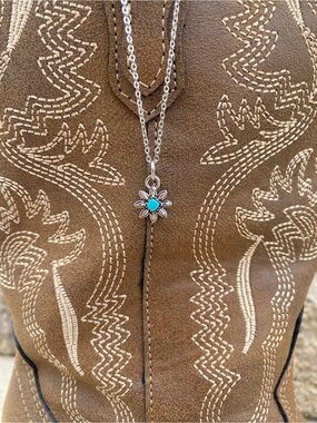 Flower Charm Necklace ~ handmade